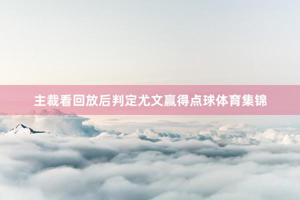 主裁看回放后判定尤文赢得点球体育集锦